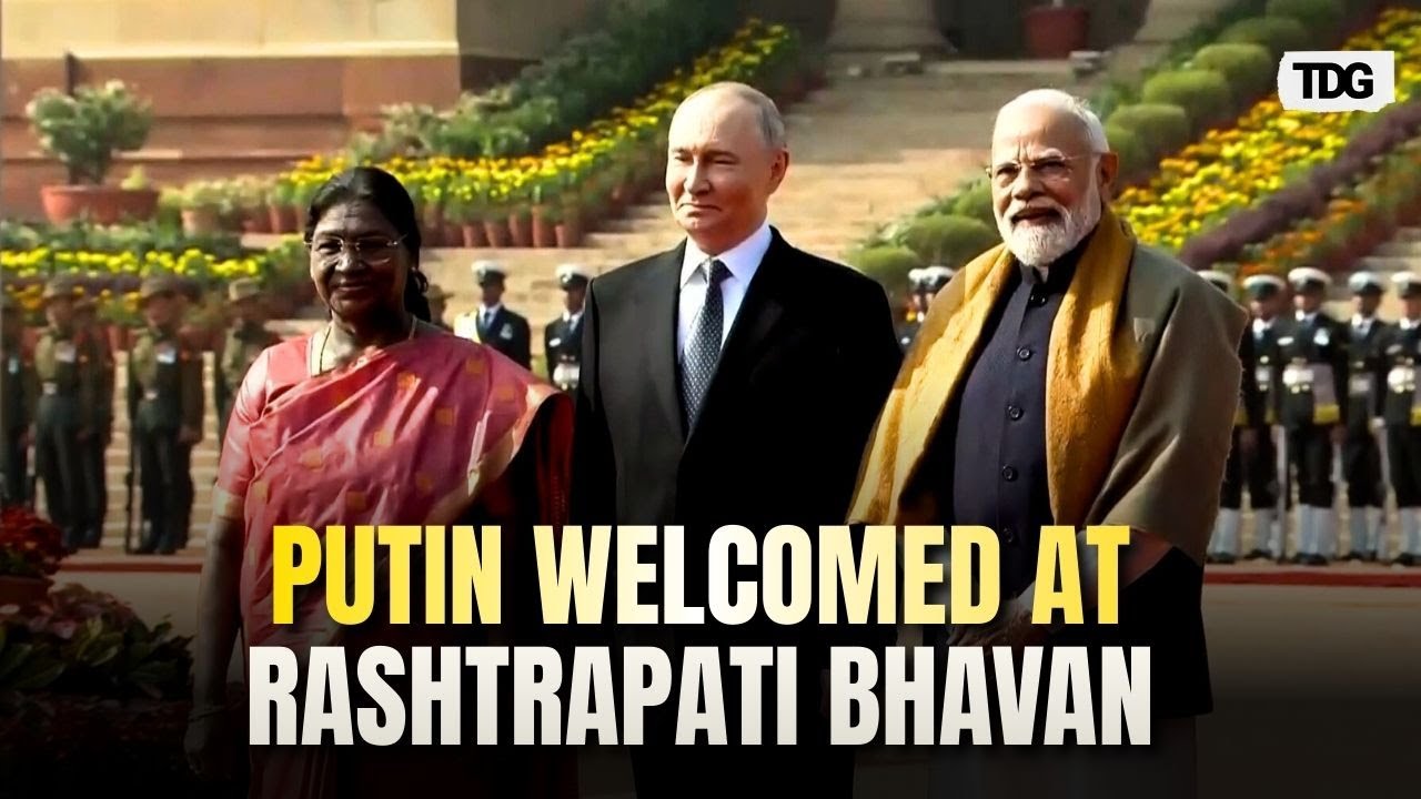 Russian President Putin Receives Guard of Honour at Rashtrapati Bhavan | Putin India Visit