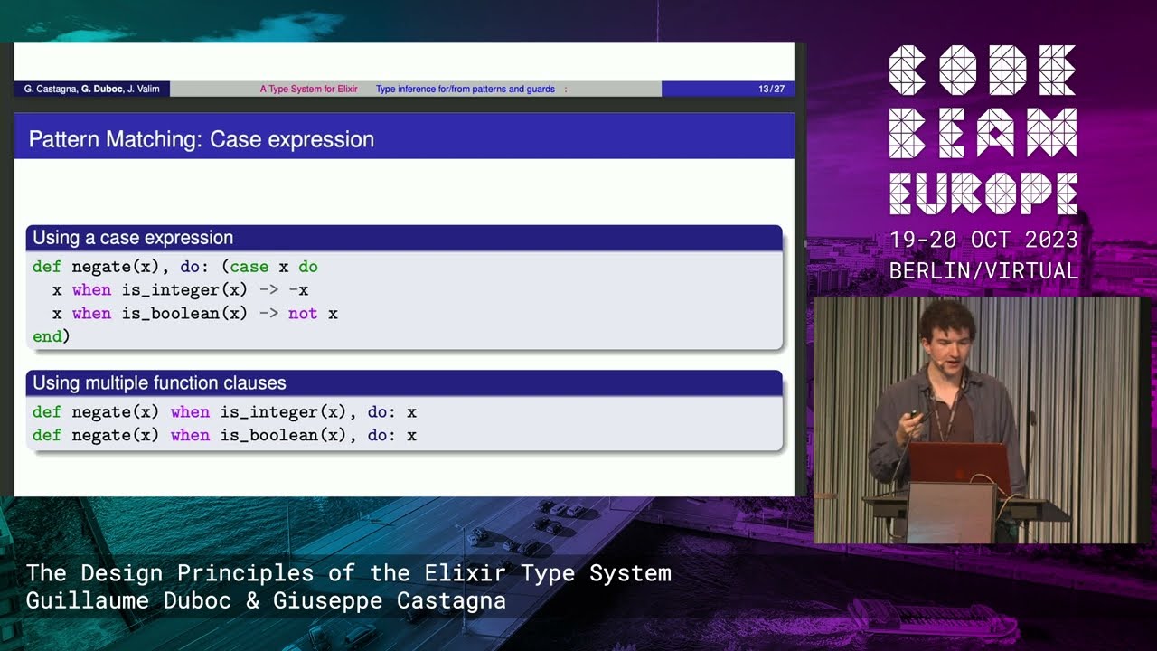 The Design Principles of the Elixir Type System - Guillaume Duboc | Code BEAM Europe 2023