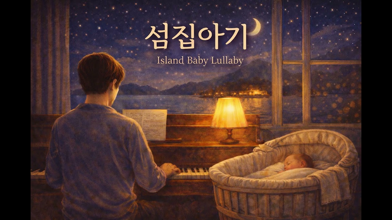 아빠가 연주하는 섬집 아기 자장가 피아노 4시간 | 광고 없음 | 아기 수면 음악
