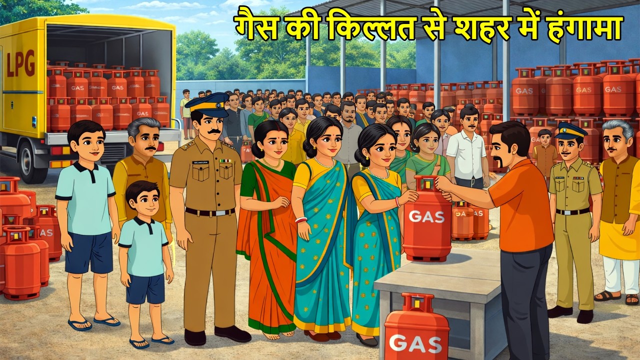 गैस की किल्लत से शहर में हंगामा | Gas shortage causes uproar in the city | LPG Gas Cylinder Crisis