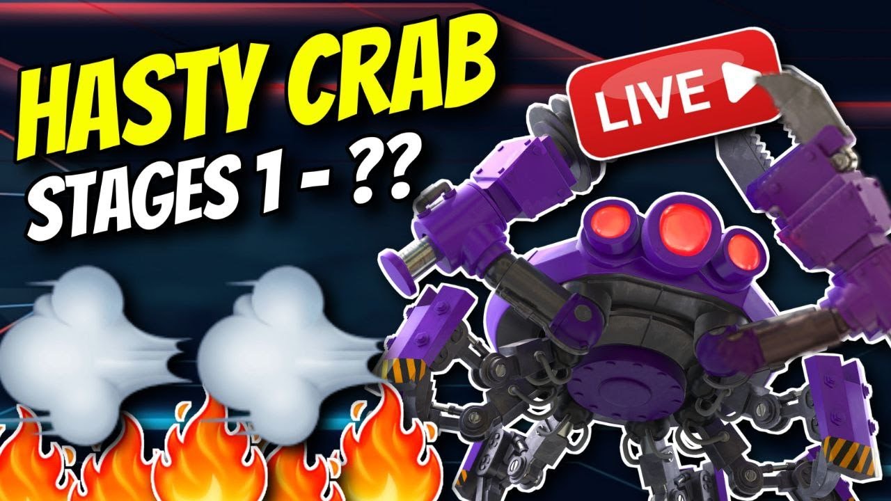 Hasty Crab Push Live - Stages 1 - 81 😎