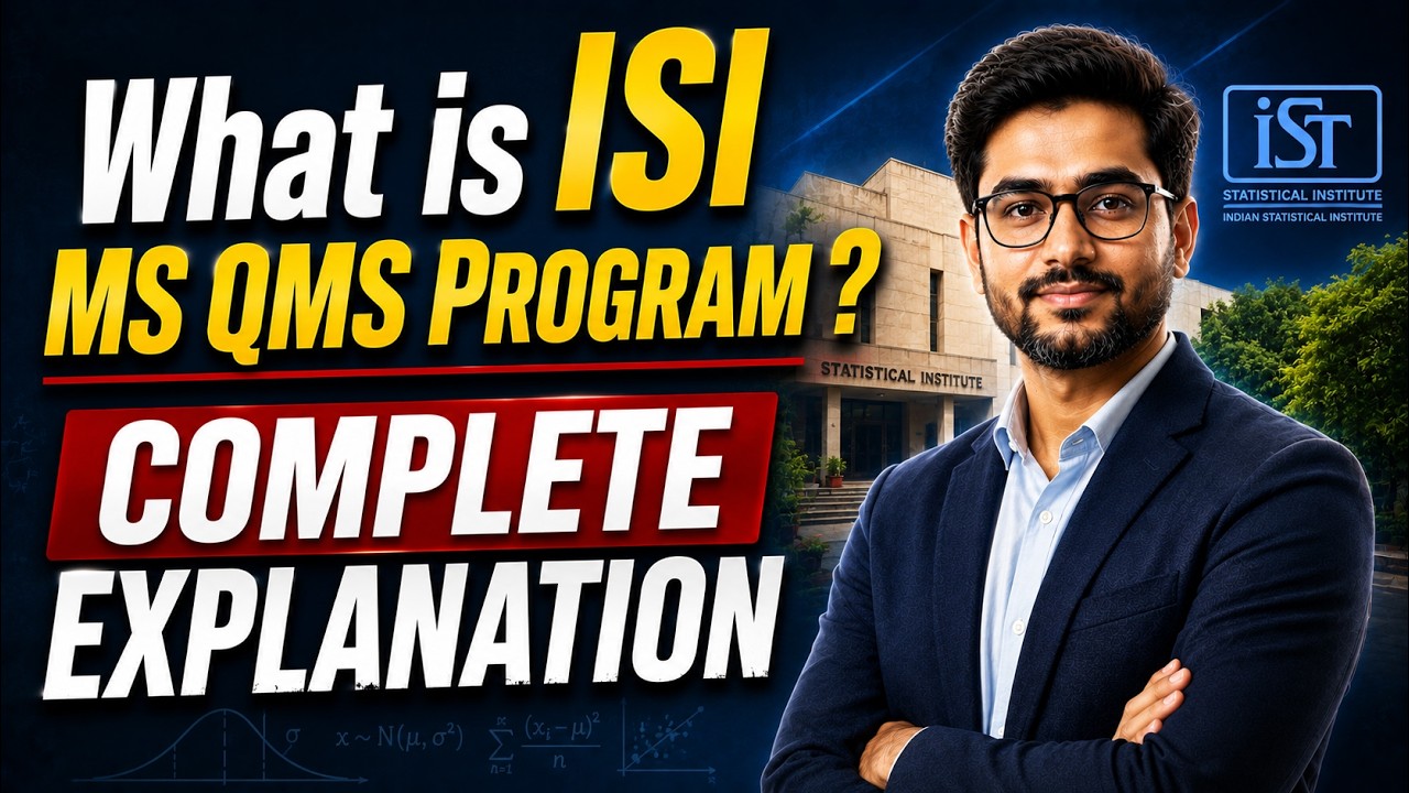 What is ISI  MS QMS Program ? Complete Explanation  ||  Mathstats @8810409392