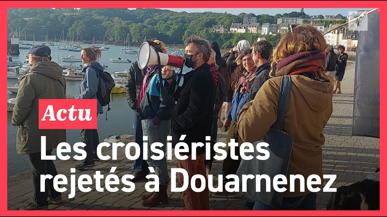 Huées et gendarmes pour accueillir les croisiéristes à Douarnenez