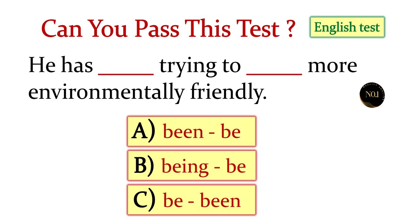 English Grammar Quiz for Beginners | Auxiliary Verbs, Be, Been, Being, Have, Has, Do, Does, Did Test