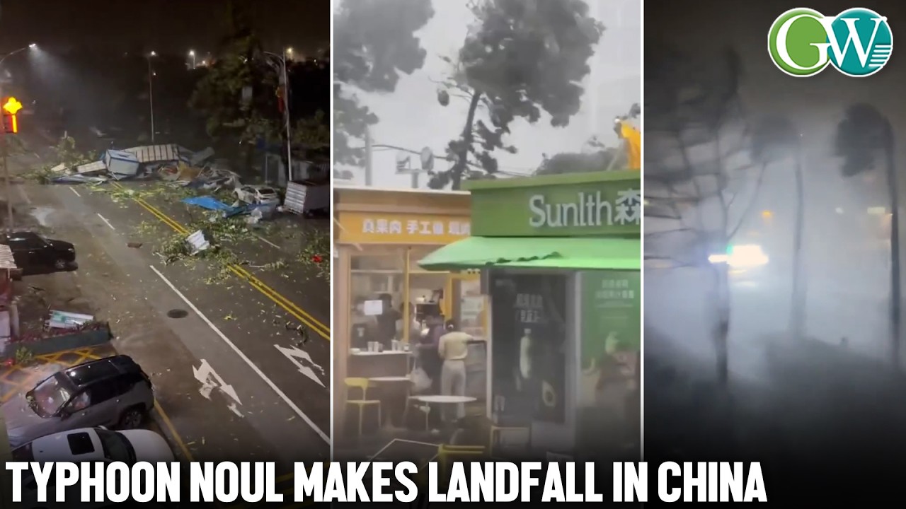 TYPHOON NOUL MAKES LANDFALL IN CHINA: OVER 7L EVACUATED, FLIGHTS CANCELLED