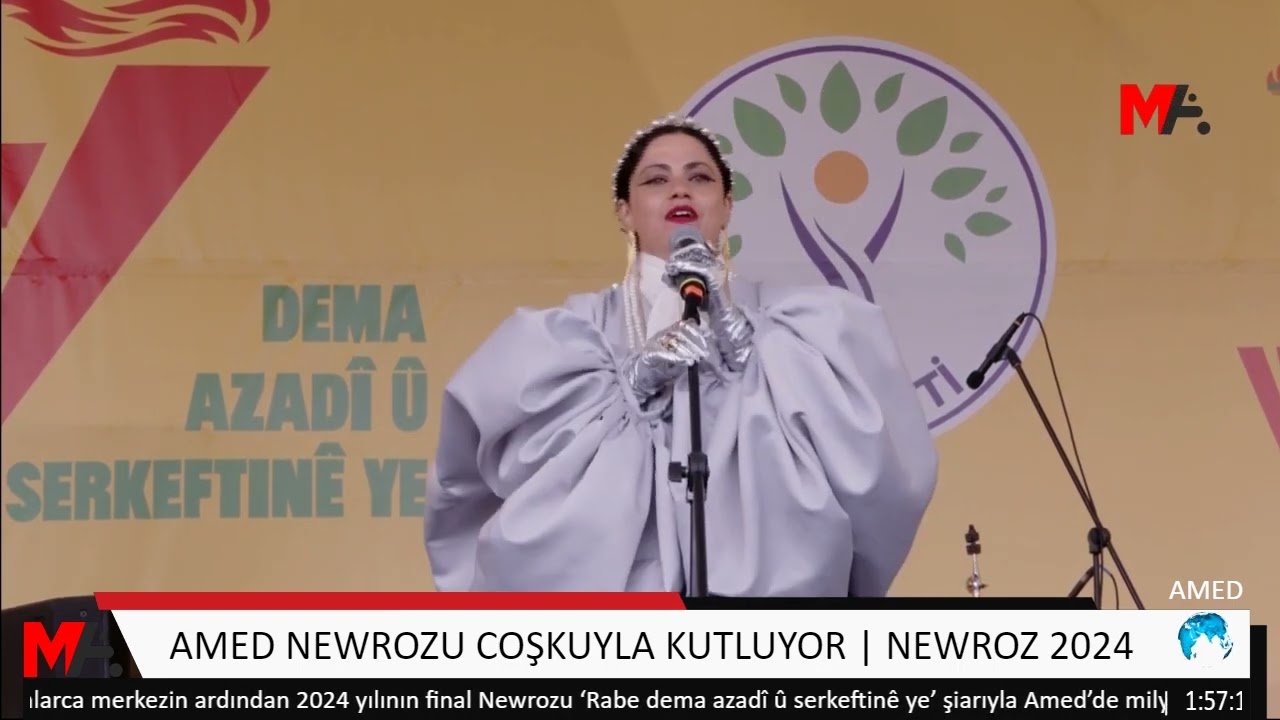 Ehmedo - Emel Mathlouthi آمال مثلوثي 🔥| DİYARBAKIR NEWROZ 2024 - live performance