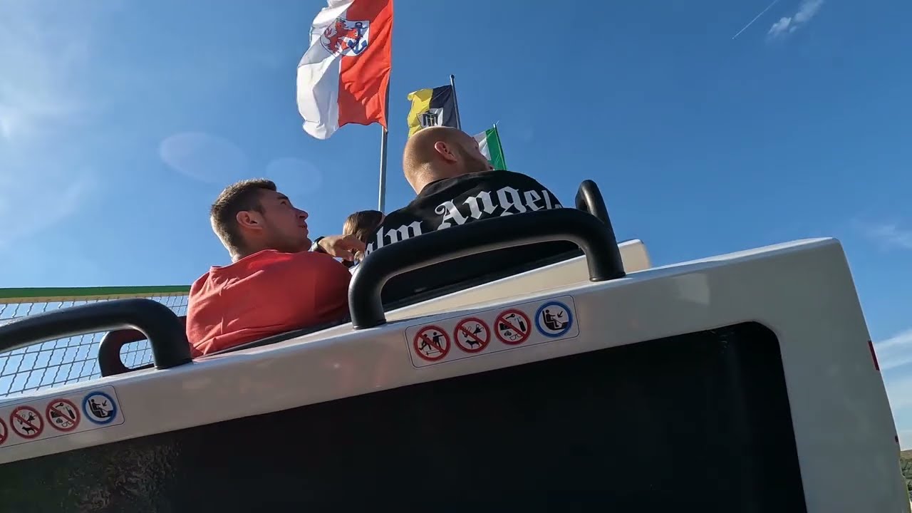 Achterbahn bleibt während der Fahrt stehen! - Alpina Bahn - Bruch (Onride/POV) Cranger Kirmes 2022