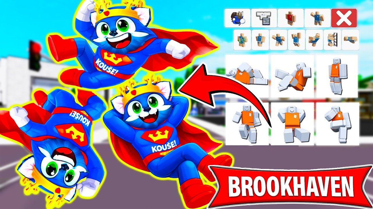 UPDATE SKRYTÝCH SKINŮ a EMOTŮ ZDARMA v Brookhavenu?!