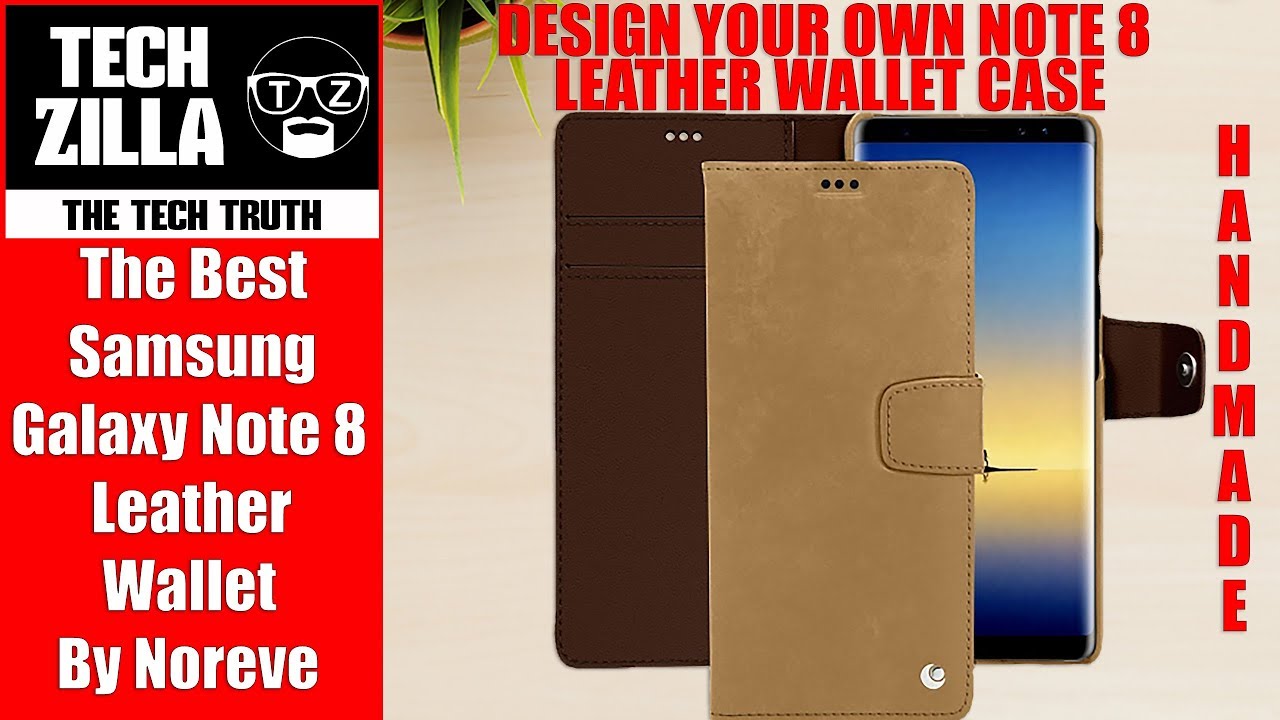 Best Samsung Galaxy Note 8 Leather Wallet Case - Noreve