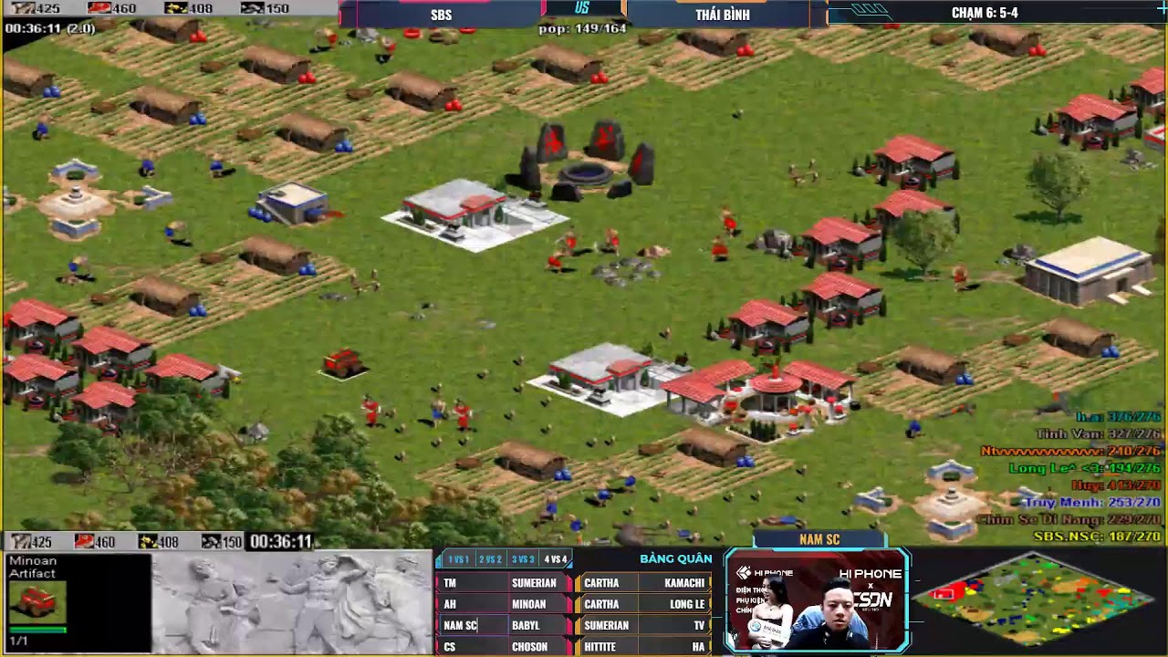 Team SBS vs Team Th&aacute;i B&igrave;nh | Trực tiếp AOE | 13/12/2022 #aoe #chimsedinang