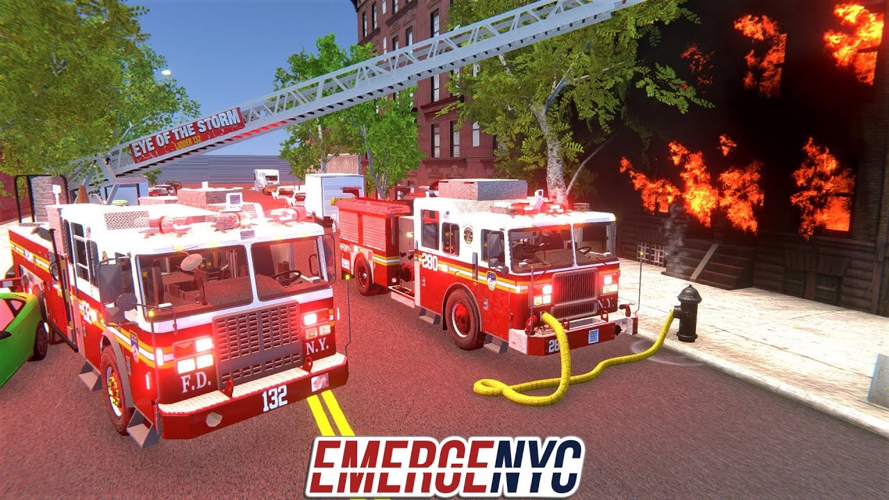 Мультиплеер EmergeNYC с TheNorthernAlex &mdash; FDNY Engine 280 и Ladder 132 First Due Fire в Бруклине