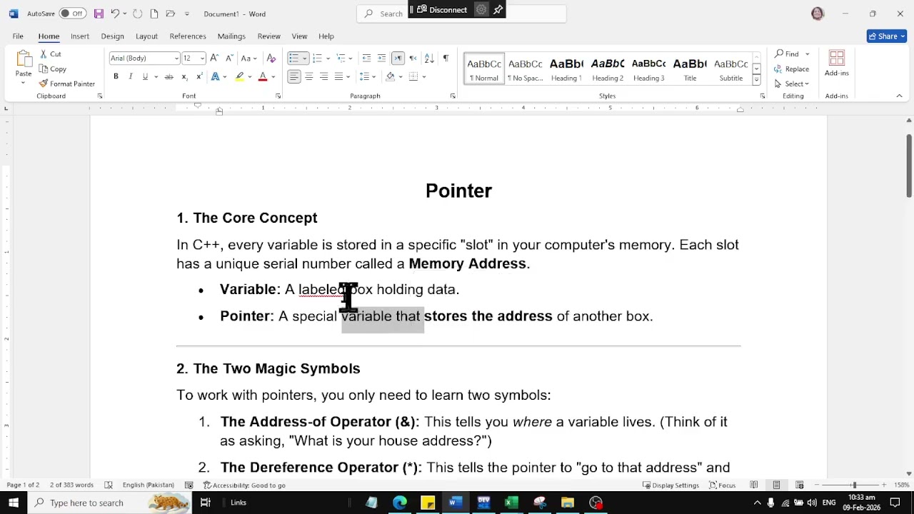 Pointer in C++ Class 01