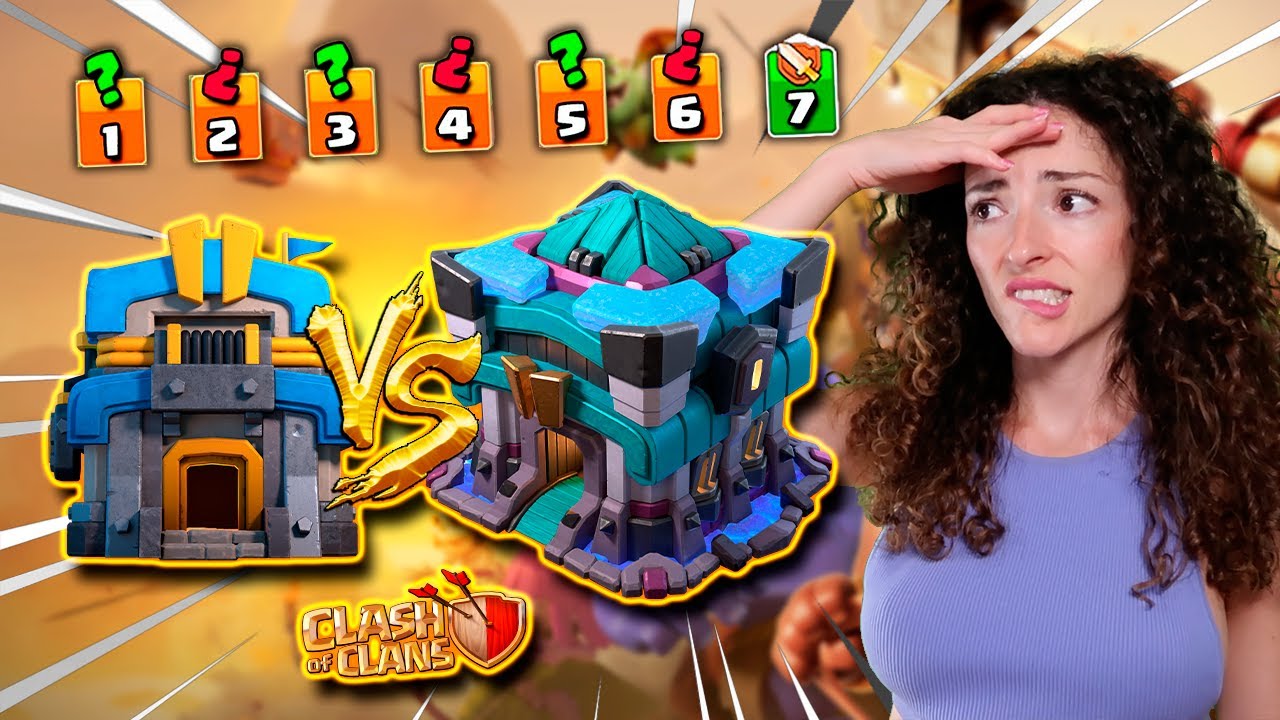 7 ATAQUES... LIGA de GUERRA de CLANES en CLASH Of CLANS