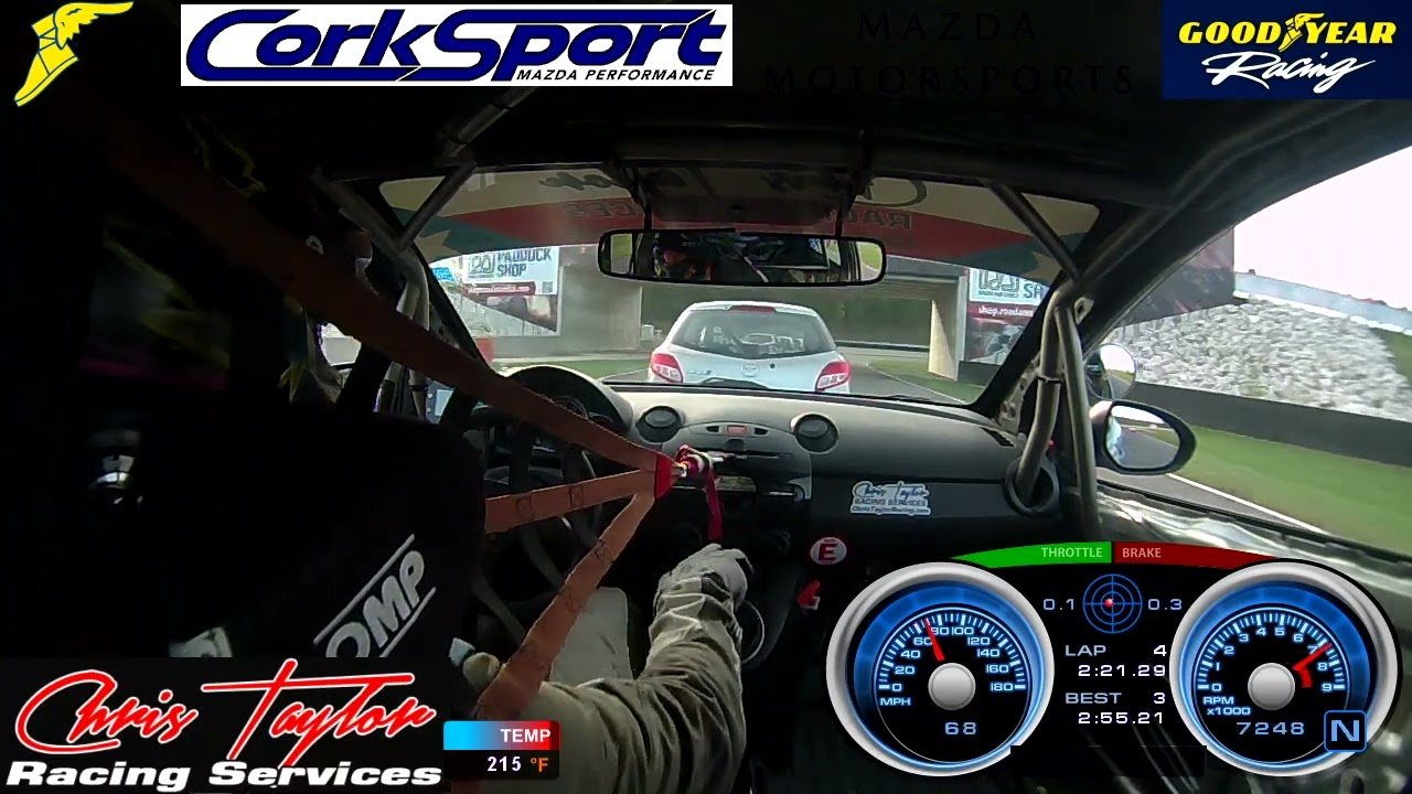 SCCA Runoffs 2024 B-Spec Race Onboard #34 Chris Taylor