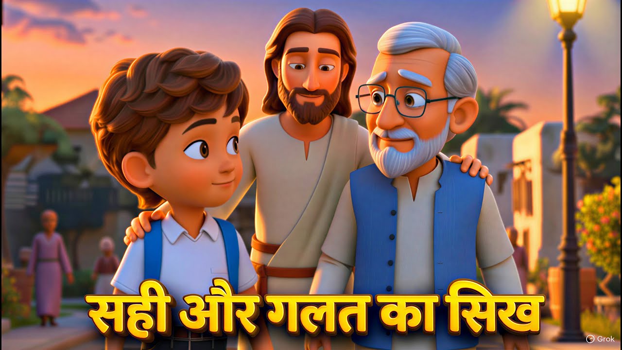 सही और गलत का सिख | 3D Bible Cartoon Story | Moral Story in Hindi