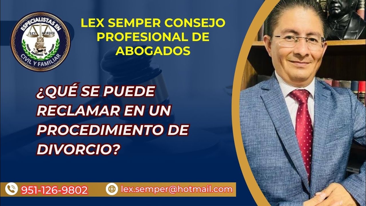 ¿QUÉ SE PUEDE RECLAMAR EN UN PROCEDIMIENTO DE DIVORCIO?