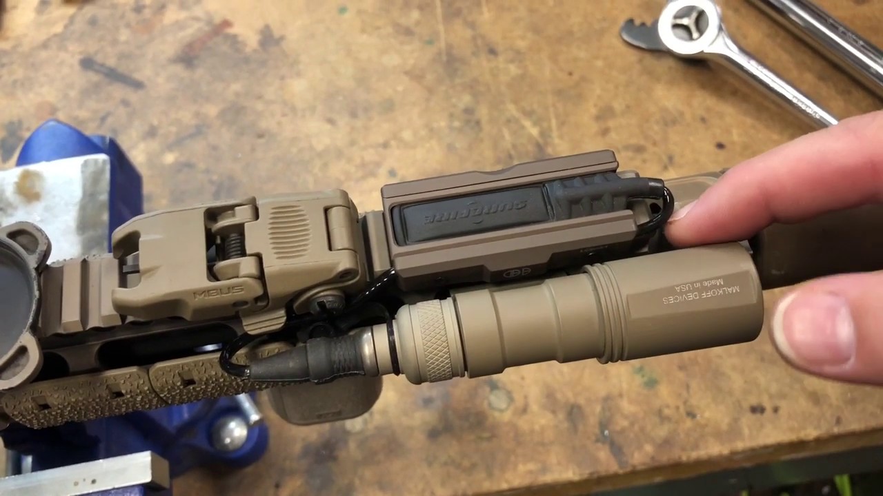 Arisaka 300 weapon light with Surefire switch and Cloud Defense LCS