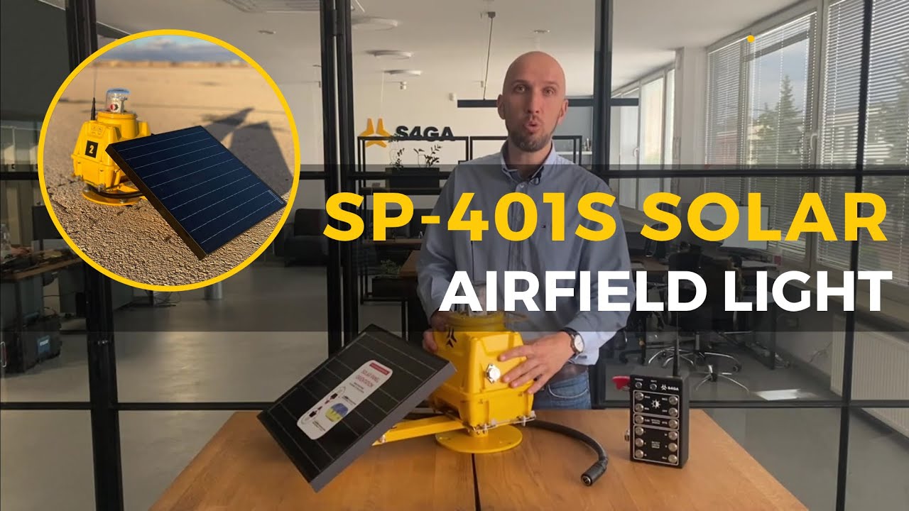 S4GA SP-401S Solar Airfield Light: Key Components, Lifespan, Remote Activation, Backup Power Supply