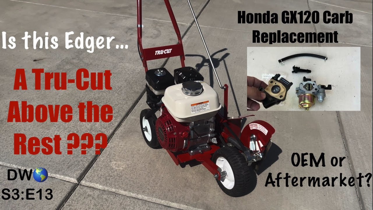 Trucut edger -Honda GX120 Carburetor Replacement. OEM or Aftermarket? #edger #lawncare #reelmower