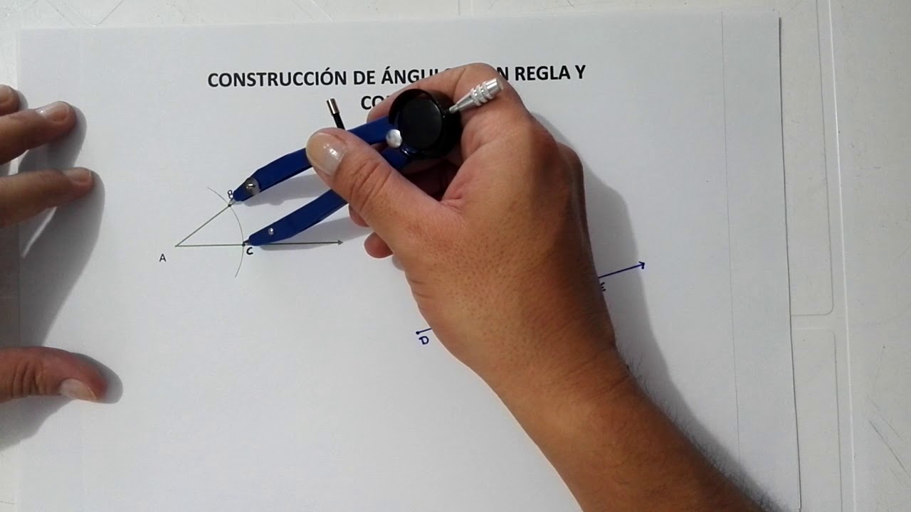 Construcción de ángulos con regla y compás