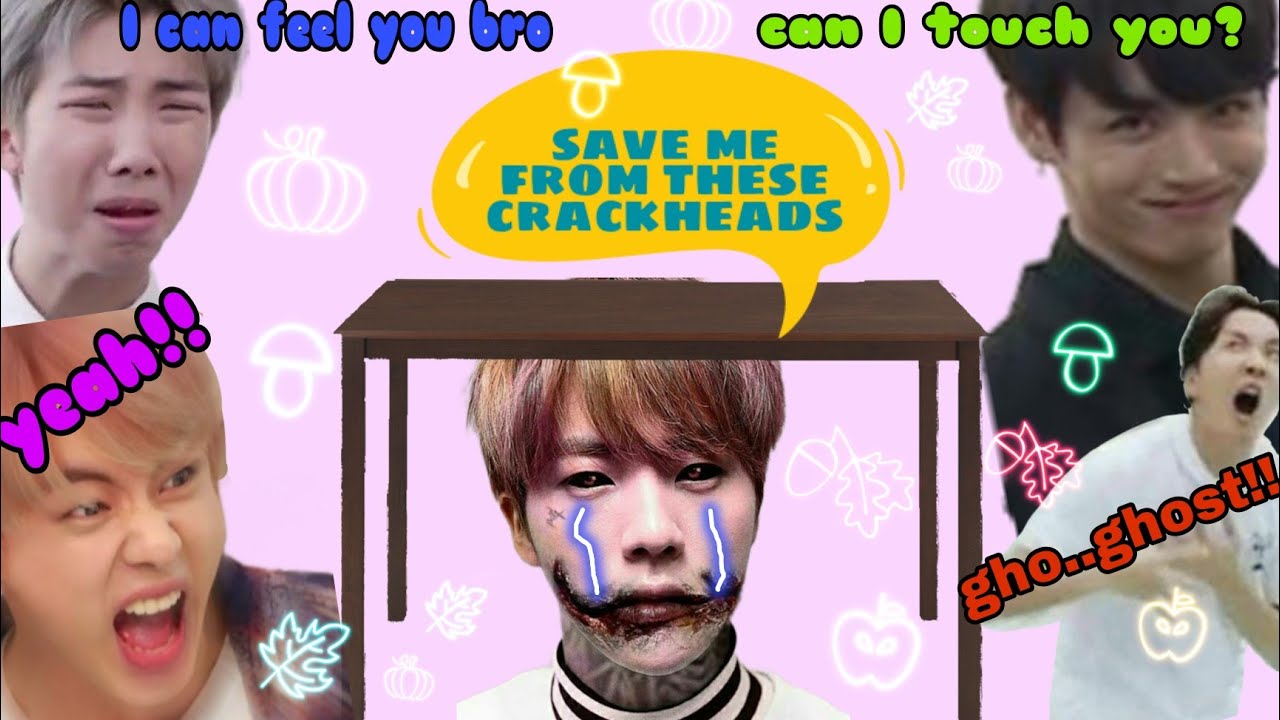 Bts texts- THE HAUNTED MANSION(crackheads on fire)
