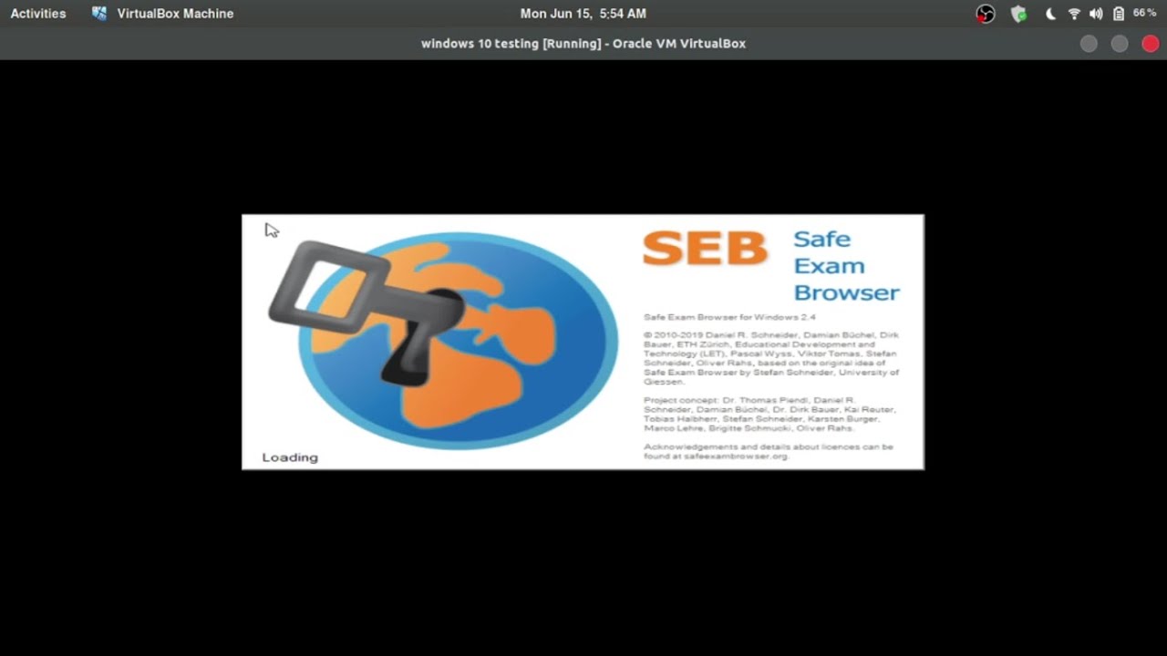 How we download and install safe exam browser(SEB) in virtual machine