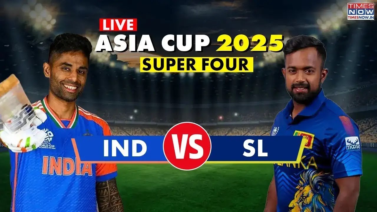 India vs Sri Lanka, Super Fours, 18th Match (A1 v B1) - Live Cricket Score