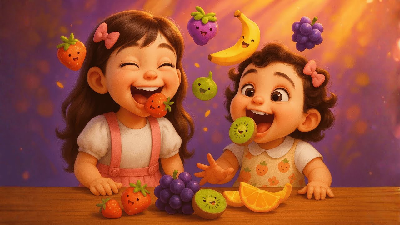 As Frutinhas do Pomar 🍓🍌 | Música Infantil Divertida e Saudável com Sarita e Isoca