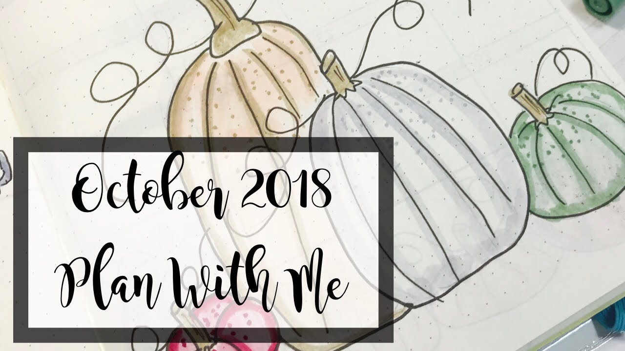Plan With Me // October 2018 Bullet Journal Setup
