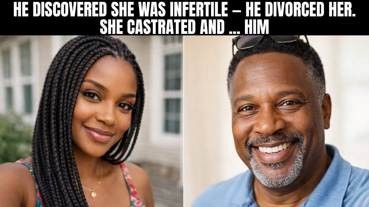 Во время родов он обнаружил, что она бесплодна, и развелся с ней. Она кастрировала его и...
