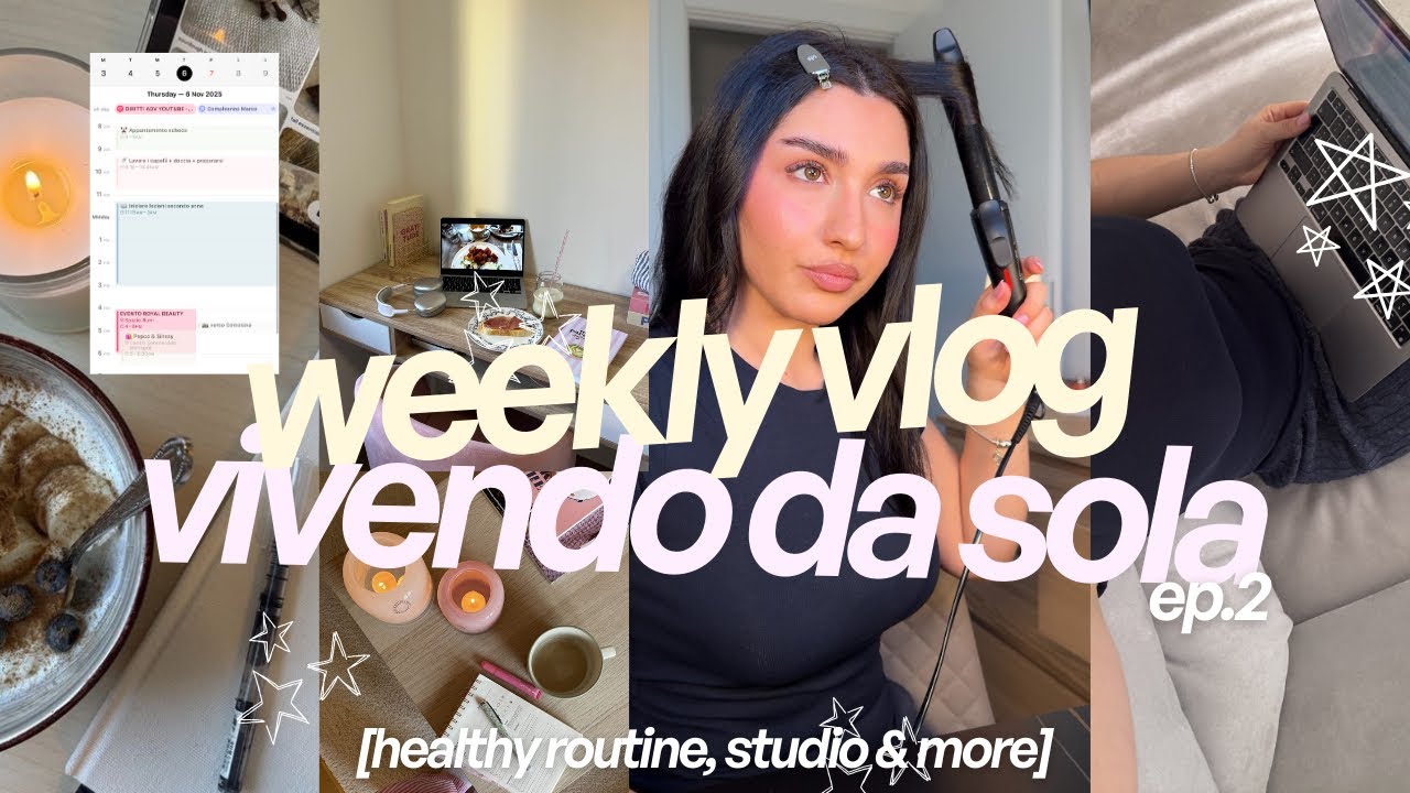 Cosa succede vivendo da sola a 23 anni ⊹₊⟡⋆ 📆🌟 #weeklyvlog in my life!