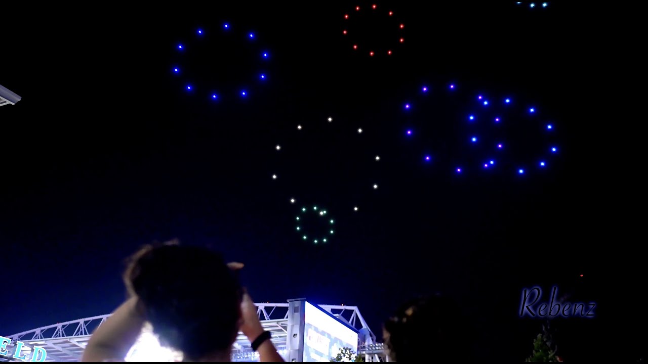 Astounding DRONE SHOW | Canadian National Exhibition | 4k UHD | TORONTO - Aug 20, 2022