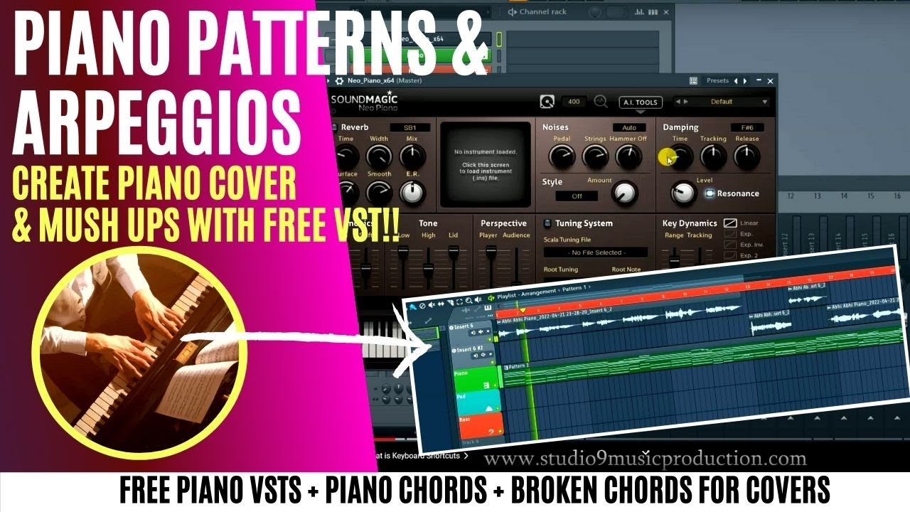 How to create Piano Chords and Arpeggios | Create Piano Covers in FL Studio with Free VST | HINDI