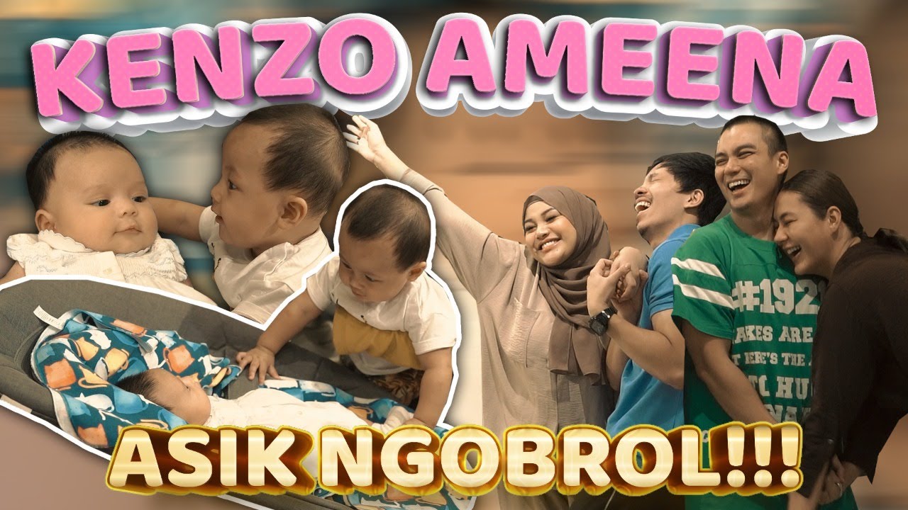 KENZO AMEENA ASIK NGOBROL, BAPAU ATTA AUREL BUKA PUASA RATUSAN SATE!!!