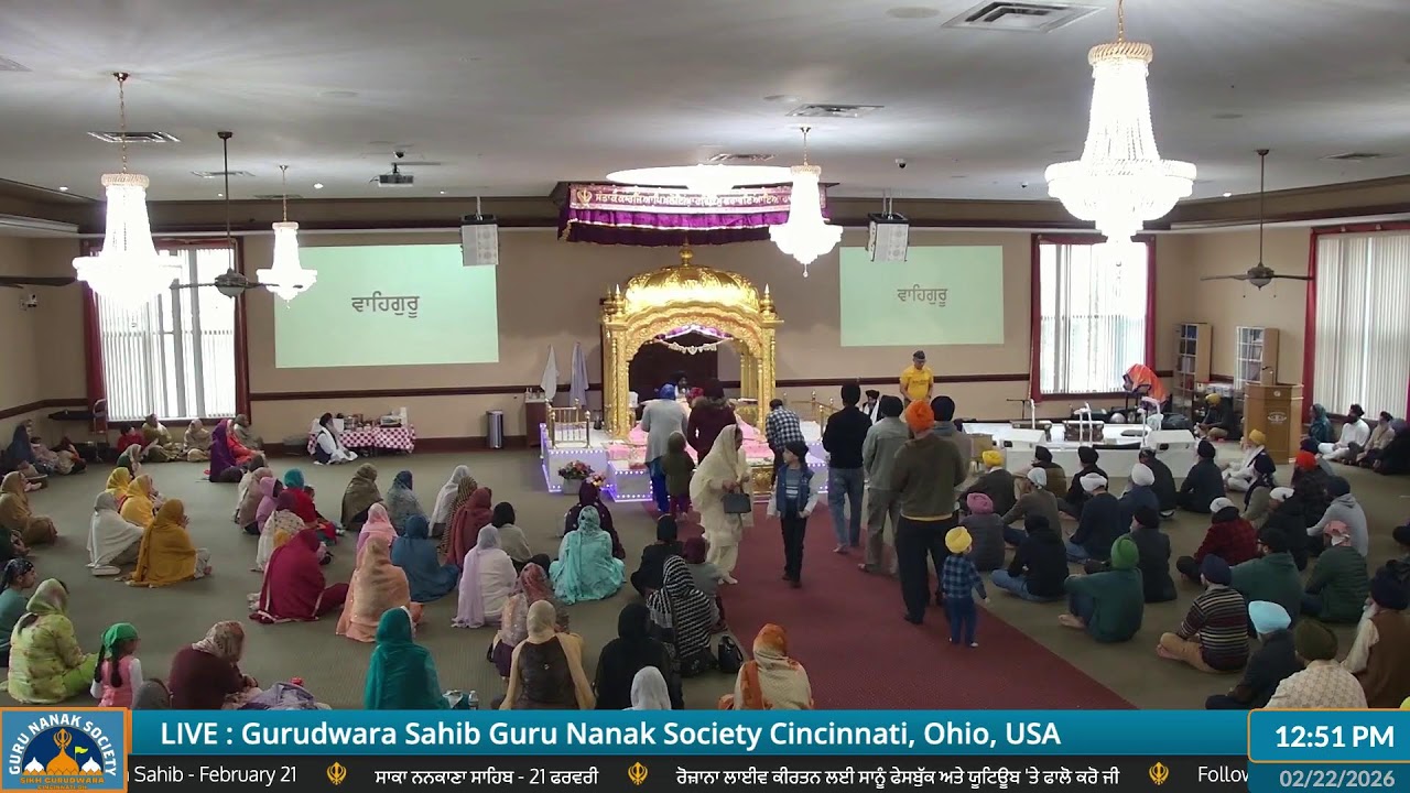Guru Nanak Society of Greater Cincinnati Live Stream