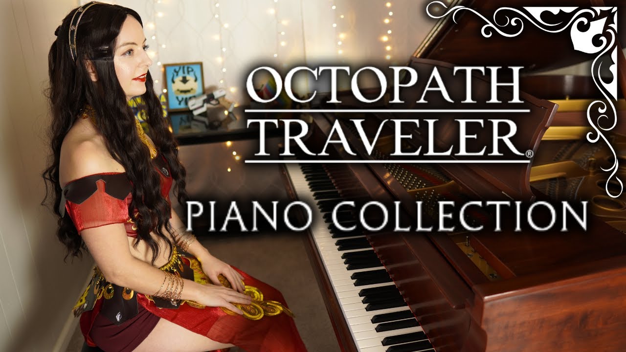 2+ Hours of Octopath Traveler Music on Piano (Primrose Cosplay!)