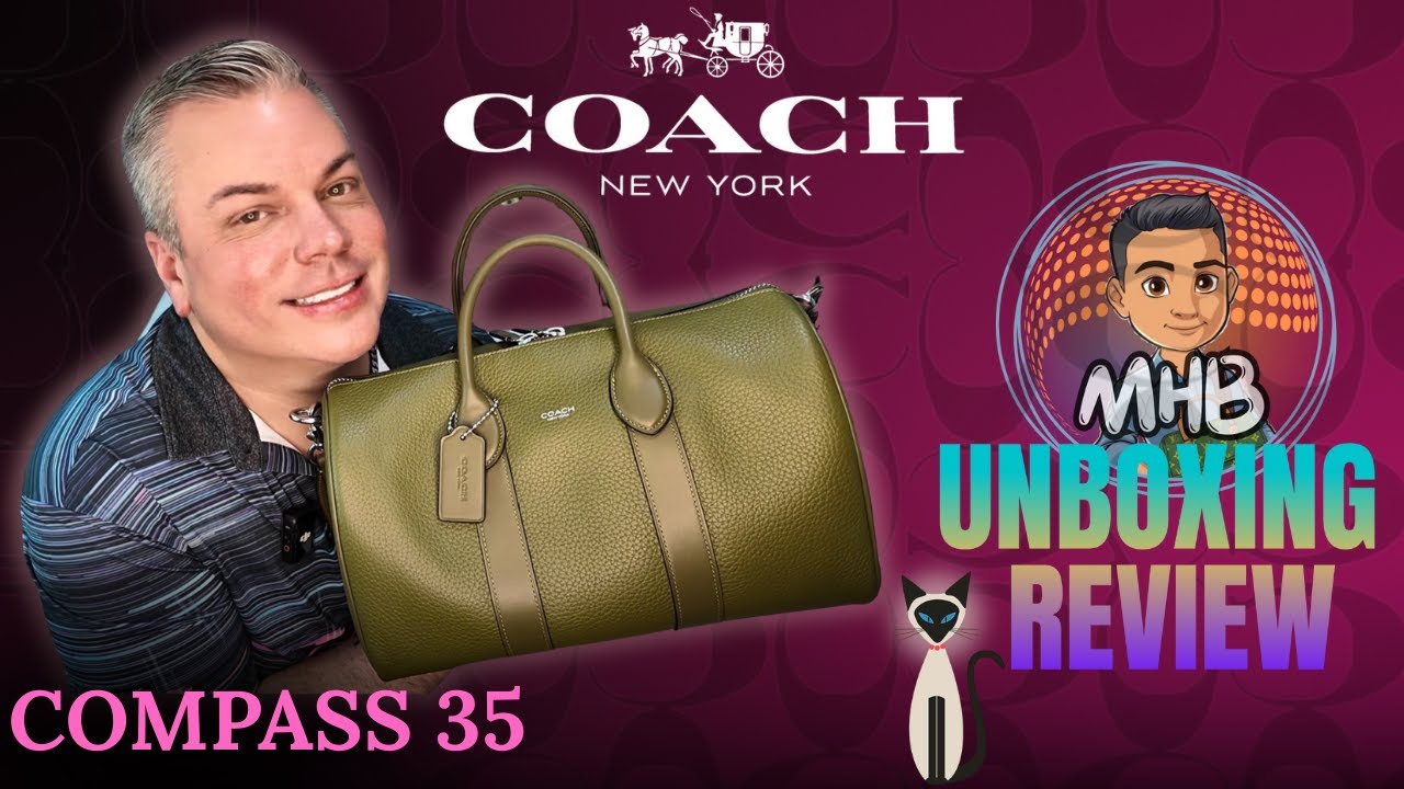 Coach Compass 35 Olive Green Unboxing & Review