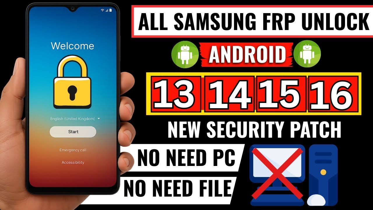 🎯 Samsung FRP Bypass & Unlock 2025 | Android 13&ndash;16 | No PC | 100% Safe Method