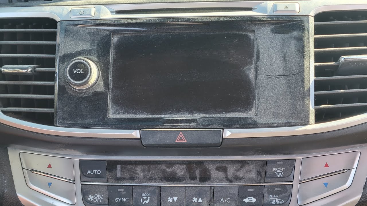 2015 Honda Accord Radio and Screen Removal
