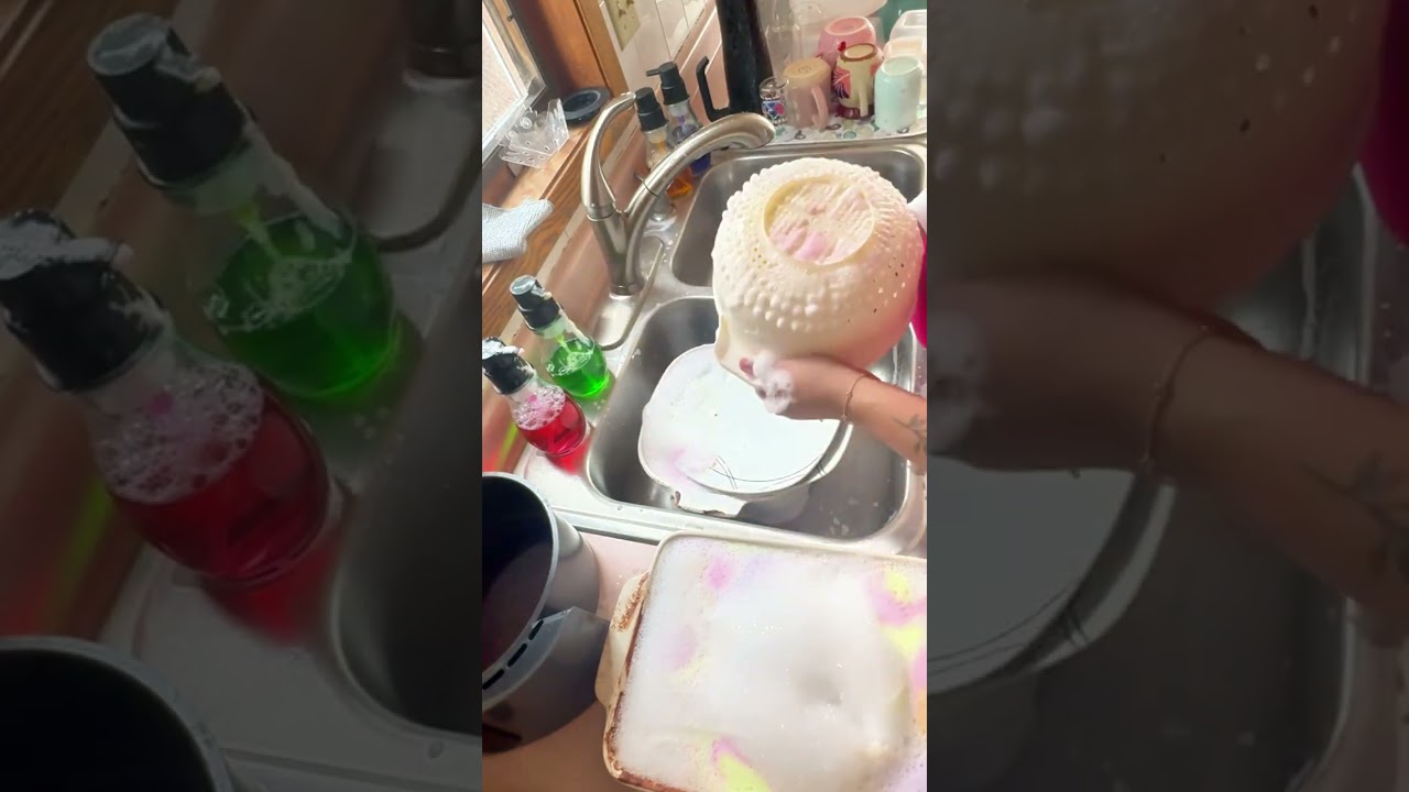 Washing DISHES in the Kitchen Sink | Relaxing ASMR