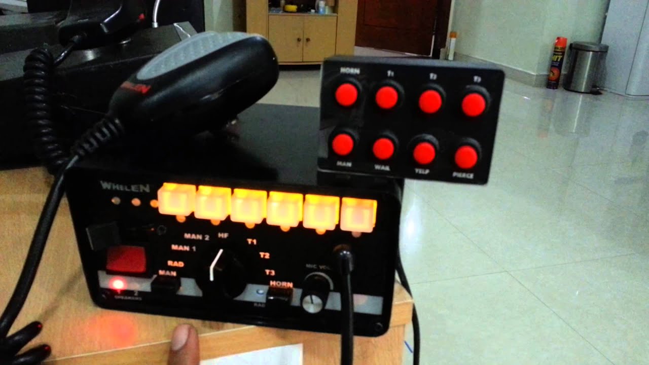 Whelen 295slsa6 with custom switch siren - ARLEMA MOTOR