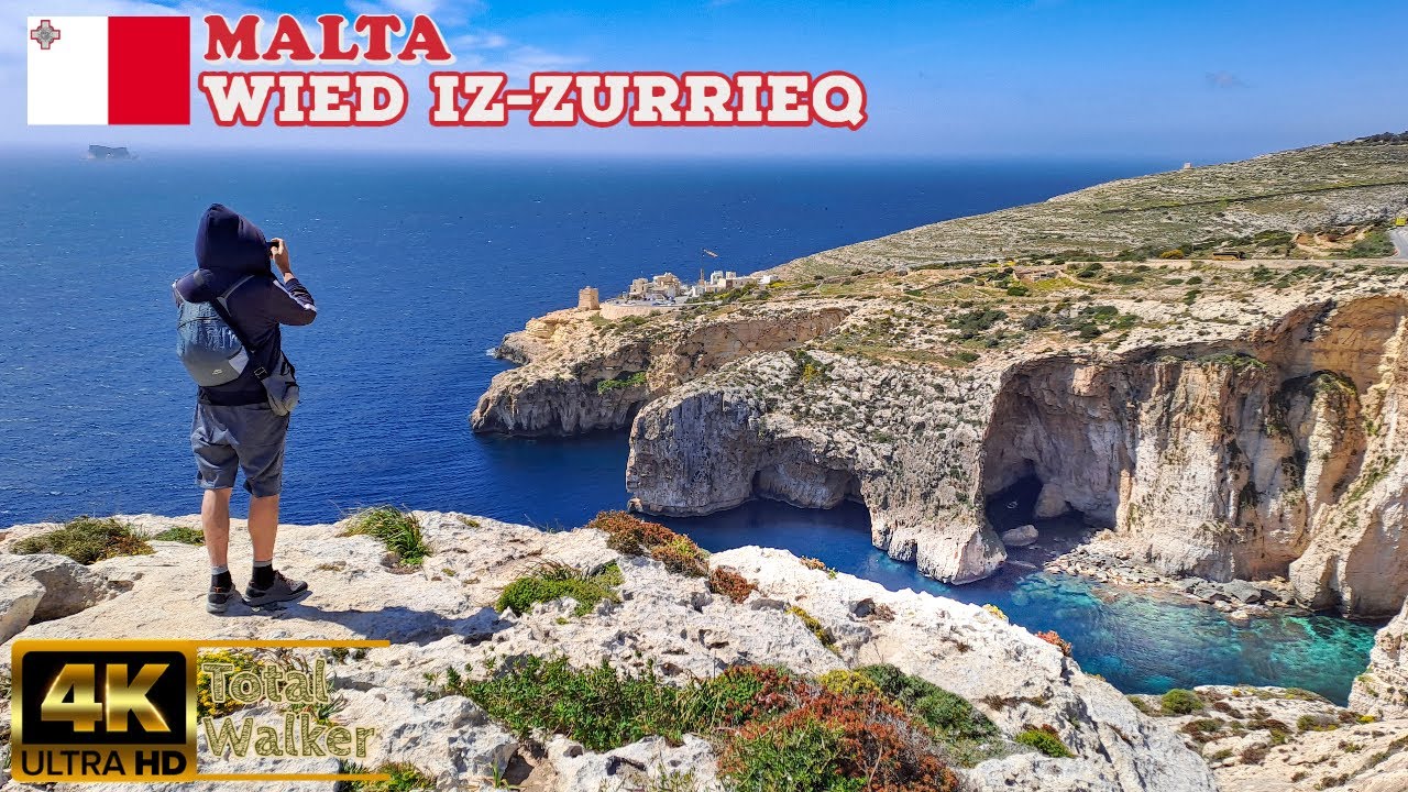 Immersive Exploration through the Village Wied iz-Zurrieq near  Spectacular Blue Grotto in Qrendi 4K