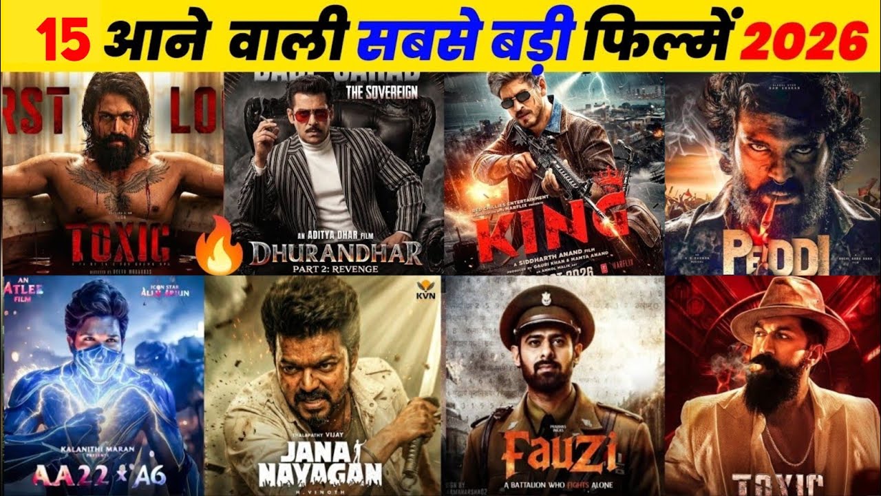 15 Upcoming Biggest Movies Release In 2026 Hindi | Upcoming South & Bollywood Movies List 2026