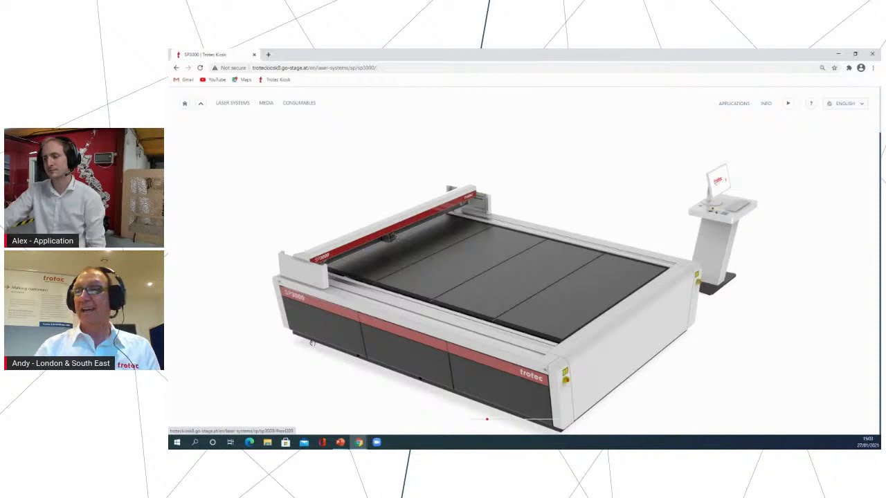 Trotec UK Live: SP2000 Demonstration | Trotec Laser