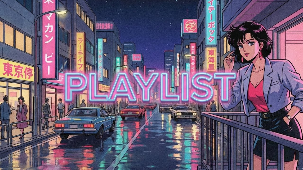 [playlist] 화려한 도쿄의 밤, 그 시절 시티팝 🌃 80's Japanese City Pop l 출퇴근음악,감성음악,드라이브음악,카페음악,매장음악