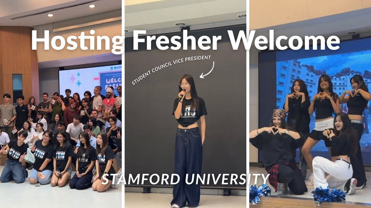 Hosting Fresher Welcome Event as Student Council Member | Burmese International Student, STIU