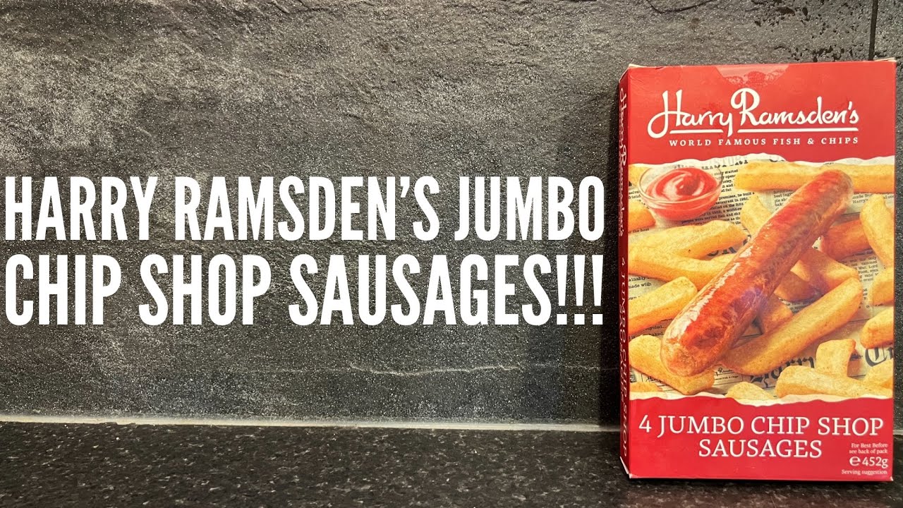 Harry Ramsden's 4 Jumbo Chip Shop Sausages Review | Iceland Food Review