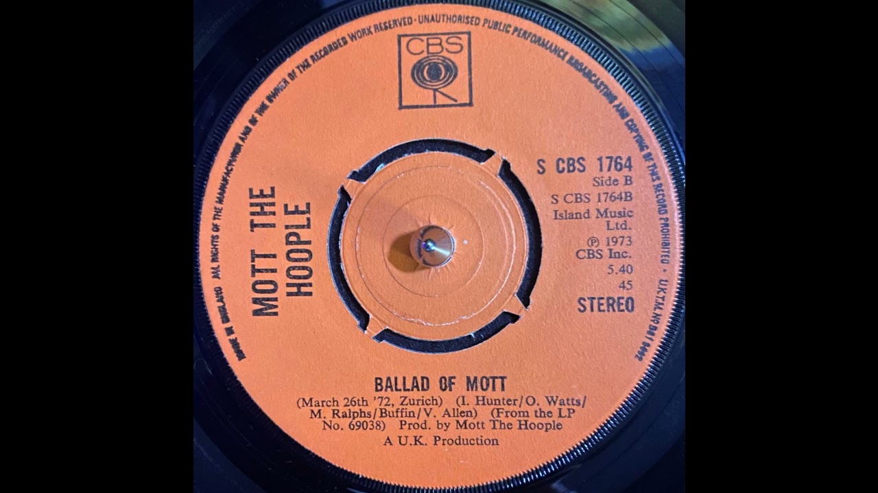 Mott The Hoopie - Ballad Of Mott (March 26th '72, Zurich) (1973)