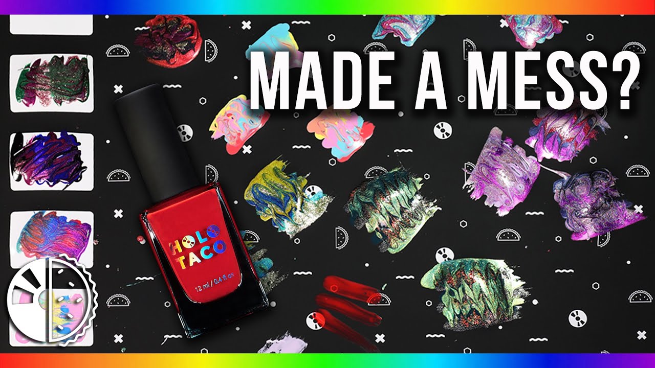 Nail polish mess? It's not a problem! ft. Holo Taco No-Mess Mat
