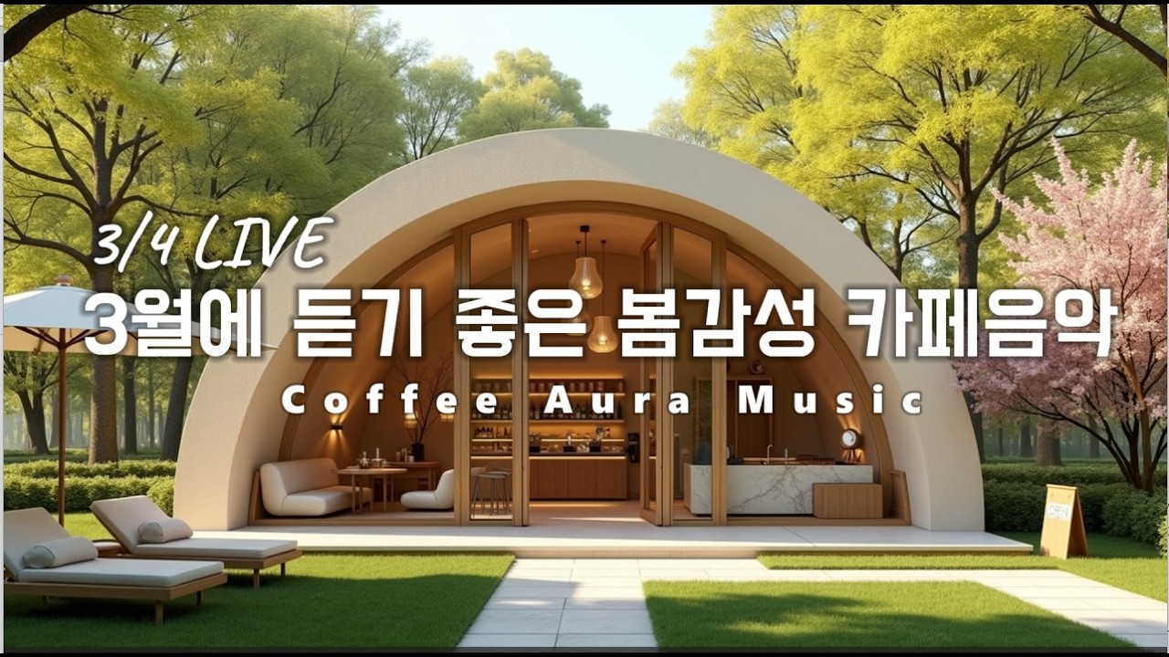 ☕ 카페음악 LIVE 🌱3월 봄이오는  감성 팝송☀️아침에 듣기 좋은 카페 음악 플레이리스트 ✨  카페에서 듣기 좋은 음악, 마음이 편안해지는 Playlist🎧3/4 LIVE